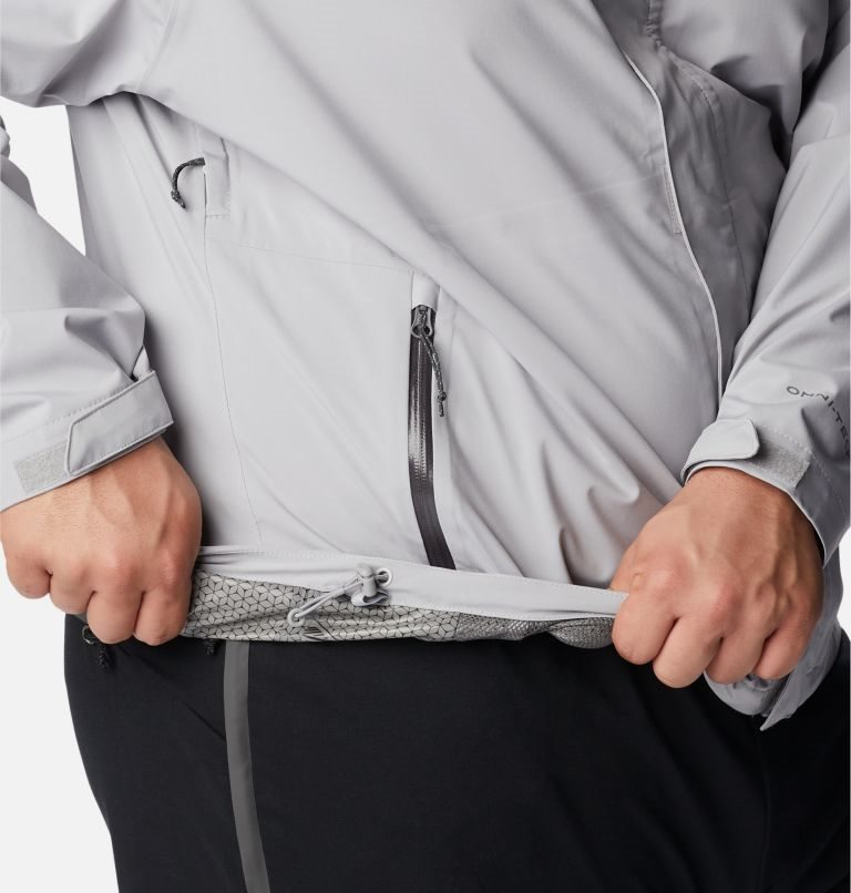 Men's Columbia Earth Explorer Shell Jackets Light Grey | Plus Size CA-V854A